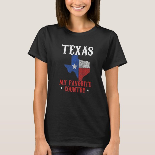 Camiseta Texas Pride Texas Texas mi país favorito (Anverso)