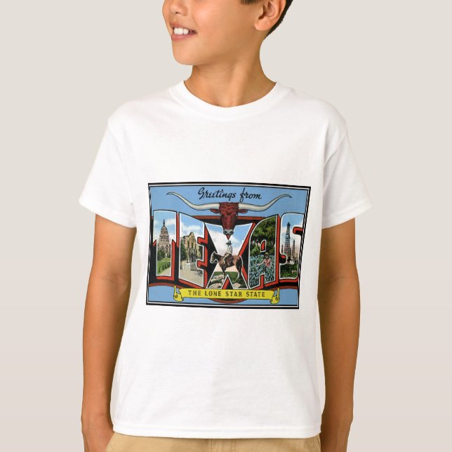 Camiseta texas.Productos Saludos desde Texas (Anverso)