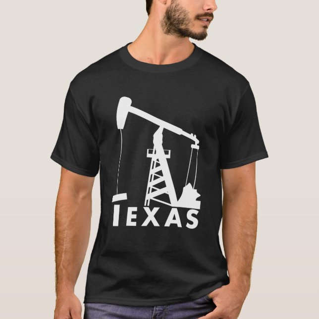 Camiseta Texas Pumpjack Oil Derrick T (Anverso)