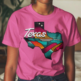 Camiseta Texas Retro Sunset Lone Star