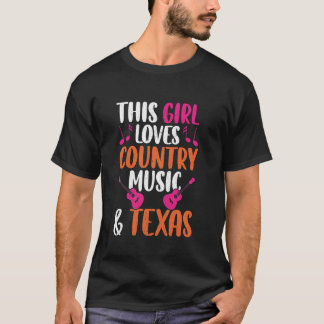 Camiseta Texas Rock and Rolling Rock Band Guitar Country M