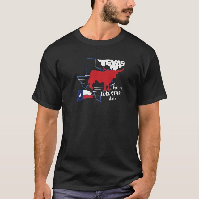 Camiseta Texas State Longhorn Western Howdy 1 (Anverso)