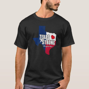 Camiseta Texas Strong Pray For Texas Flag Map