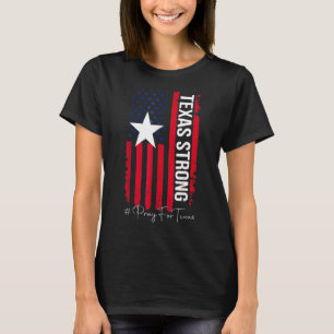 Camiseta Texas Strong Pray For Texas Flag Map