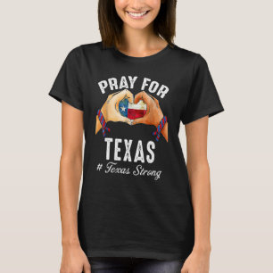 Camiseta Texas Strong Pray For Texas Flag Map 5