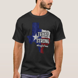 Camiseta Texas Strong Pray For Texas Flag Map Vintage