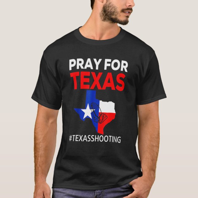 Camiseta Texas Strong Pray Para Niños Estudiantes De Texas (Anverso)