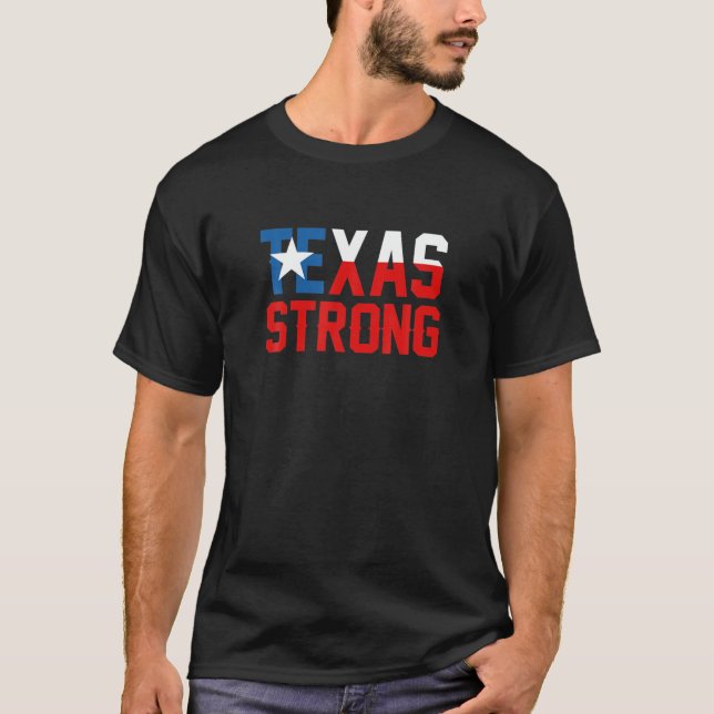 Camiseta Texas Strong Support Pray (Rezo De Apoyo Sólido Pa (Anverso)