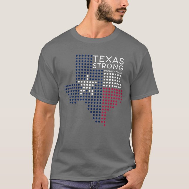 Camiseta Texas Strong USA Flag Pray for Texas (Anverso)