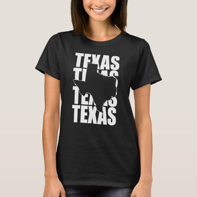 Camiseta Texas Texas Texas Texas Forma De Texas Estado De C (Anverso)