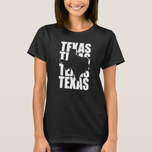 Camiseta Texas Texas Texas Texas Forma De Texas Estado De C (Anverso)