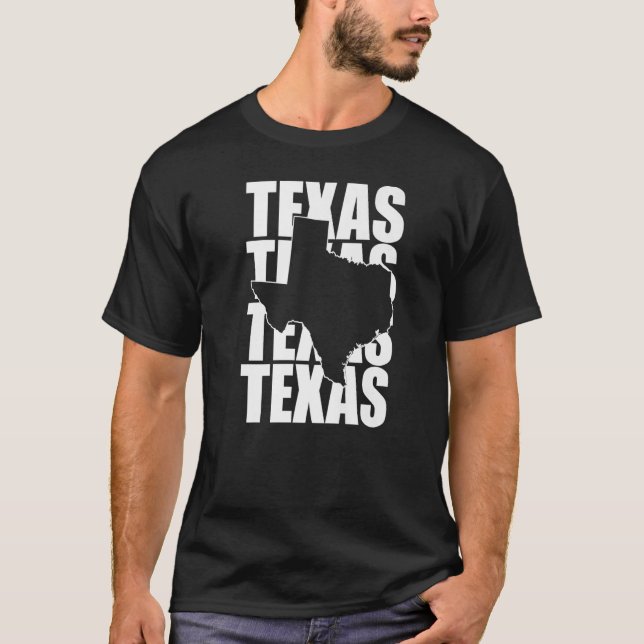 Camiseta Texas Texas Texas Texas Forma De Texas Estado De C (Anverso)