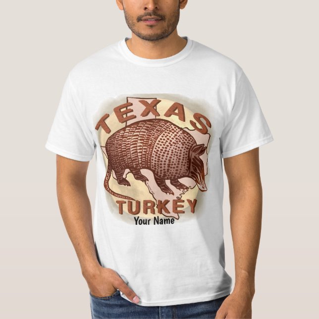 Camiseta Texas Turkey Armadillo (Anverso)