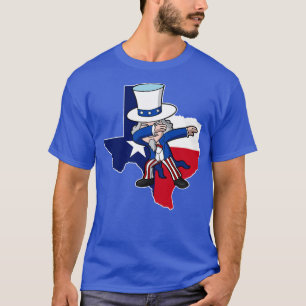 Camiseta Texas Uncle Sam Texan 4 de Julio Patriótico de Est