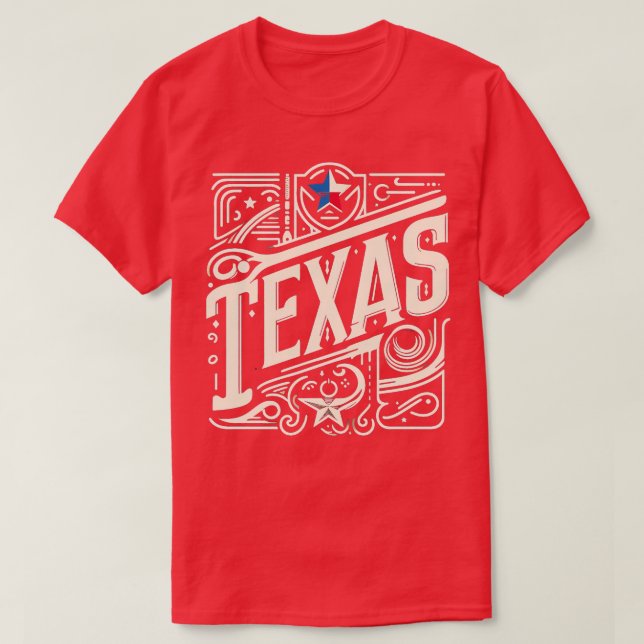 Camiseta Texas Vintage Design (Diseño del anverso)