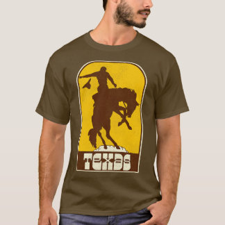 Camiseta Texas Vintage Western Cowboy Rodeo Travel Souvenir