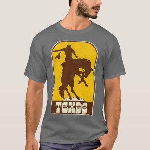 Camiseta Texas Vintage Western Cowboy Rodeo Travel Souvenir