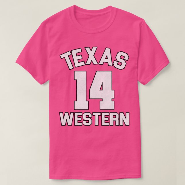 Camiseta Texas Western Joe Hill Glory Road Basketball Jerse (Diseño del anverso)