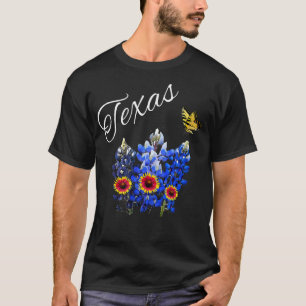 Camiseta Texas Wildflower Butterfly Home State Bluebonnet G