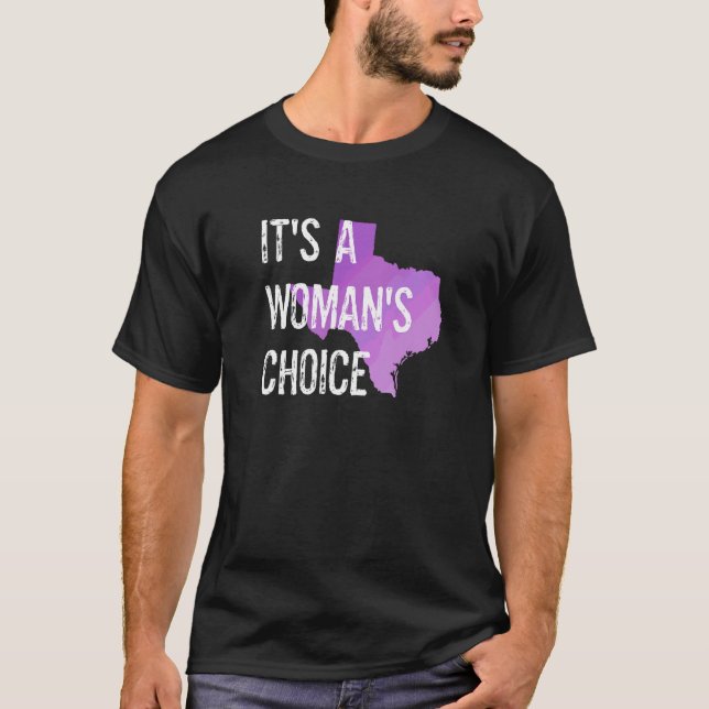 Camiseta Texas Women's Rights Body Choice es el Ch de una m (Anverso)