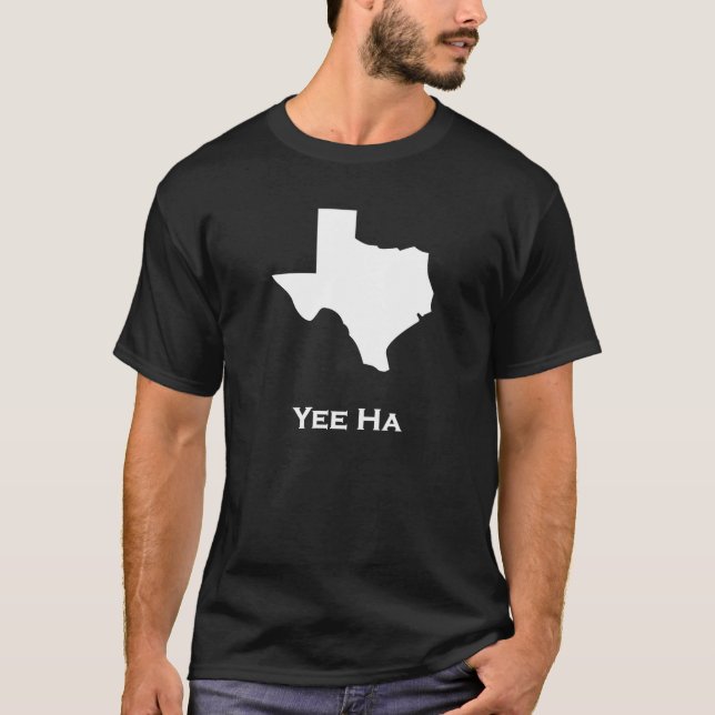 Camiseta Texas Yee Ha white (Anverso)