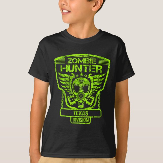 Camiseta Texas Zombie Hunter (Anverso)