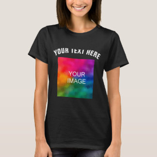 Camiseta Text Upload Photo Template Boys Kids Modern _1