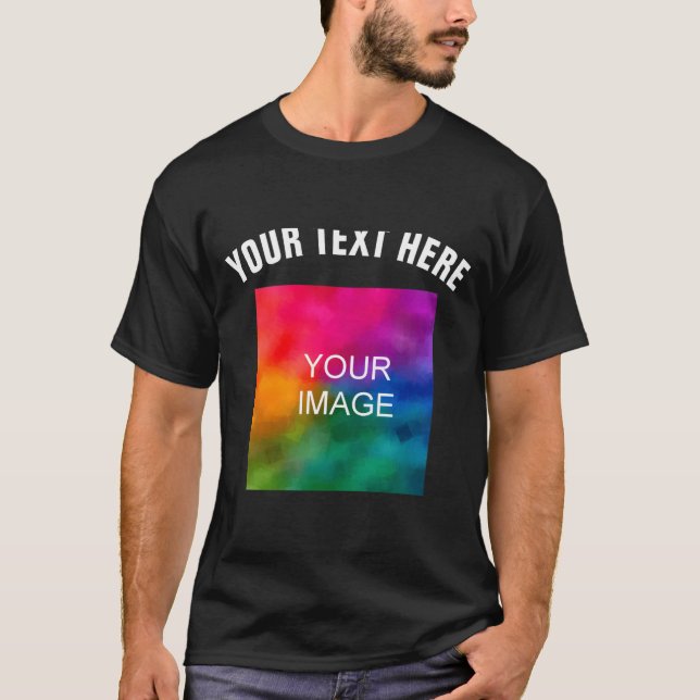Camiseta Text Upload Photo Template Boys Kids Modern _1  (Anverso)