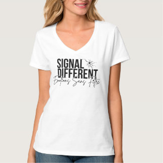 Camiseta Texte Signal différent