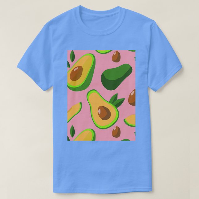 Camiseta Textil de estilo aguacate tropical creativo (Diseño del anverso)