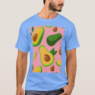 Camiseta Textil de estilo aguacate tropical creativo