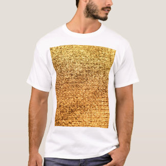 Camiseta Textil dorado: fondo macro glamoroso.