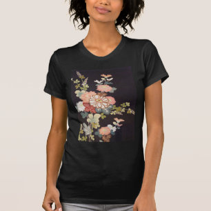 Camiseta Textil japonés de KIMONO, patrón florete