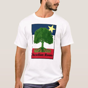 Camiseta Texto acadiense de las raíces w