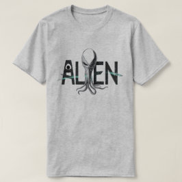 Camiseta Texto alienígena de espacio