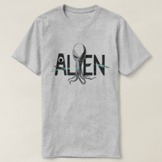 Camiseta Texto alienígena de espacio