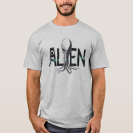 Camiseta Texto alienígena de espacio