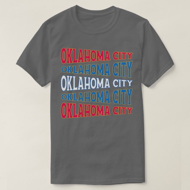 CAMISETA TEXTO ART USA OKLAHOMA CITY (Diseño del anverso)