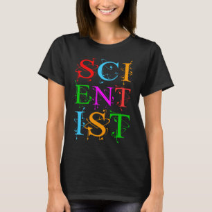Camiseta Texto asombroso y colorido del científico