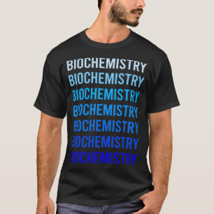 Camiseta Texto Azul Bioquímica Bioquímico
