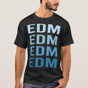 Camiseta Texto Azul EDM