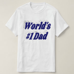 Camiseta Texto azul oscuro de papá