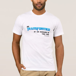 Camiseta Texto azul transformado