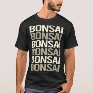 Camiseta Texto blanco Bonsai