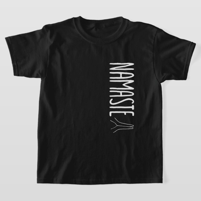 Camiseta Texto blanco de nombres de Guay negro (Distribución)