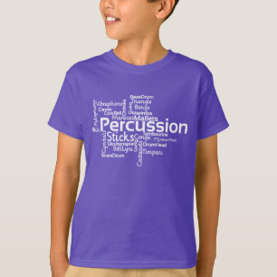 Camiseta Texto blanco de nube de palabras de advertencia