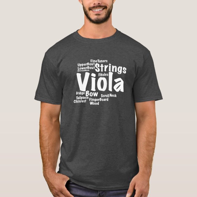 Camiseta Texto blanco de nube de palabras de voz de voz de  (Anverso)