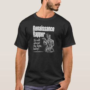 Camiseta Texto blanco del rapero renacentista