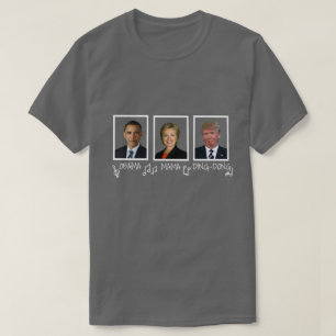Camiseta Texto blanco divertido de mamá "Obama Tilín-Dong"