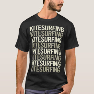 Camiseta Texto blanco Kitesurf Kitesurf Kitesurfer